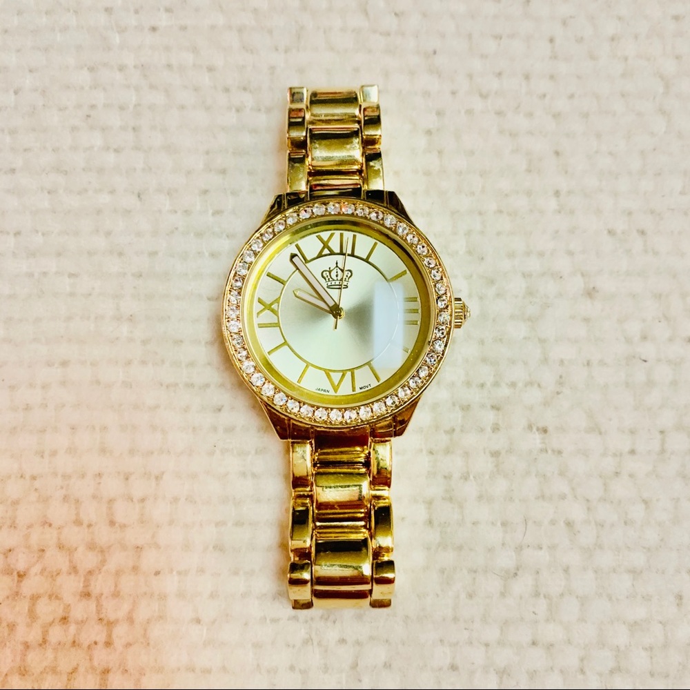 Premier Designs Goldtone Watch with Crystals